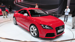 Audi TT-RS comes in from the Chicago cold